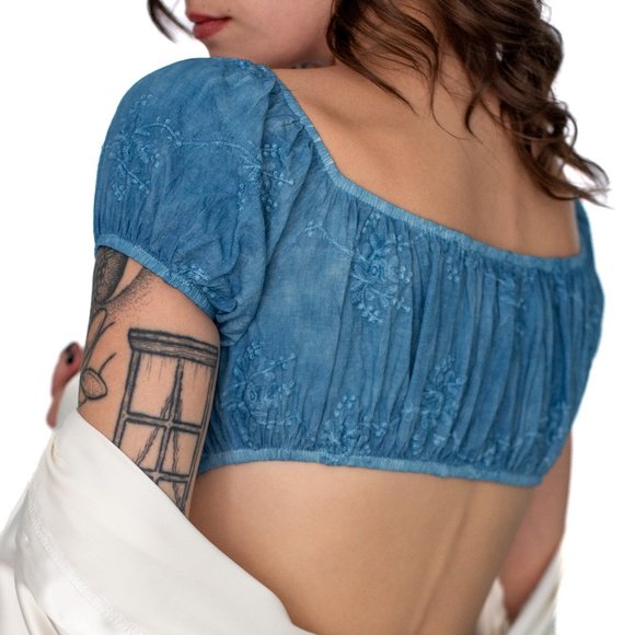 Adeirlina • X-Small • Calla Crop-top • Indigo Blue - Picture 10 of 11